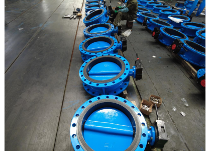 Shallow eccentric butterfly valve structure