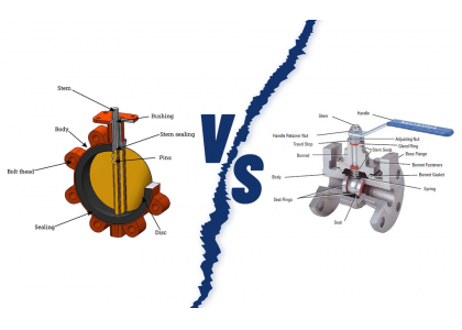 The difference between ball valve and butterfly valve