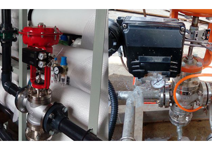 The electric butterfly valve works at high temperature