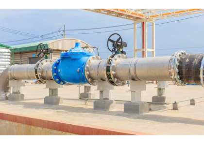 What valve does the tap water supply pipeline use