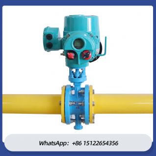 Electric Flanged Metal Seated motorized butterfly valve