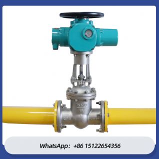 Intelligent Type Multi Turn Motorized Gate Valve JIS 10K Flanged Electric Gate Valve Stainless Steel Gate Valve