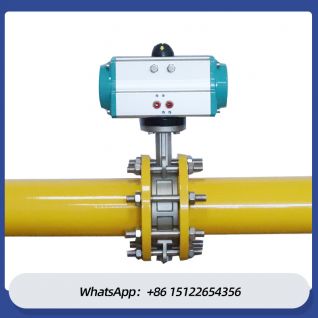 High Quality Automatic Corrosion-resistant fluorine lined Customization Carbon Steel Butterfly Valve with pneumatic actuator