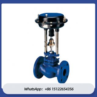 Pneumatic actuated diaphragm type single-seated flow control valve