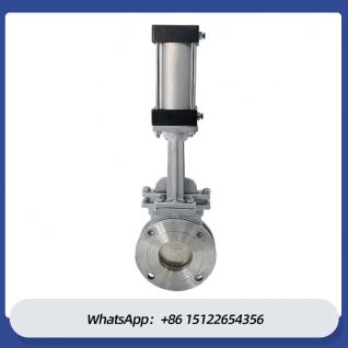 Flanged Pneumatic Knife Gate Valve 10 inch 150LB Stainless Steel Knife Gate Valve Slurry Knife Gate Valve